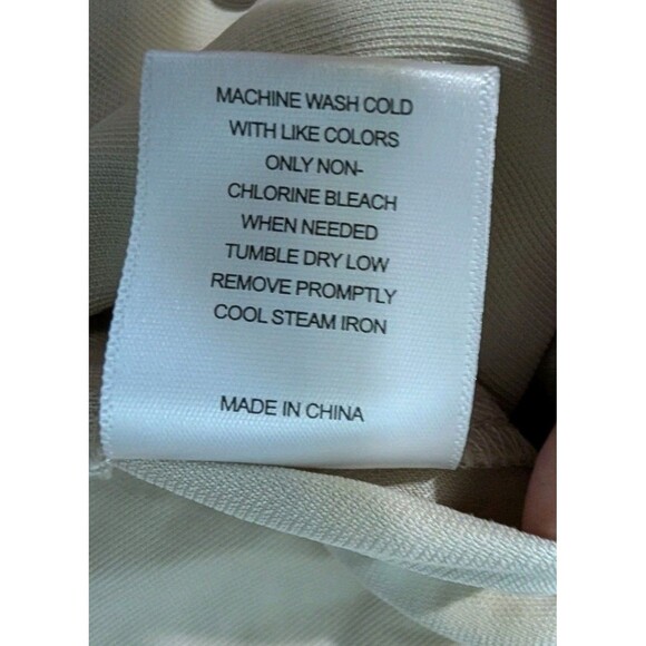 A Love A Women's Beige Wide Leg Pleated Pants Size 6 - Picture 4 of 8